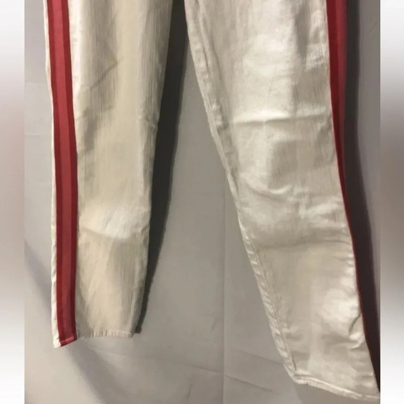 Mother Womens White Light Wash Coin Pocket Denim Straight Jeans Size 25 - Picture 5 of 9